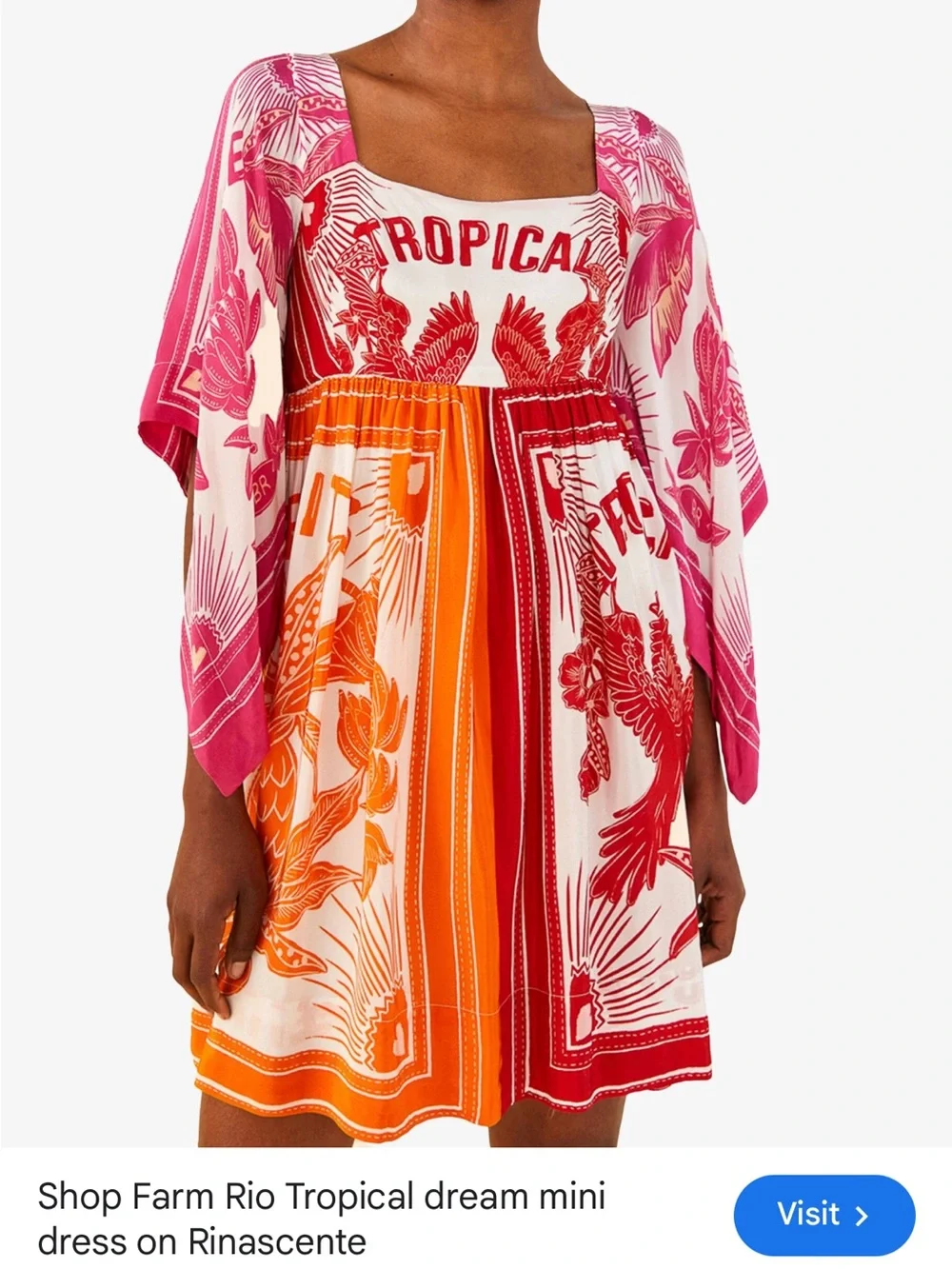 Farm Rio: Tropical dream mini dress - Picture 7 of 13